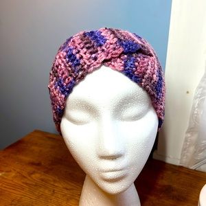 Handmade Crocheted Ear Warmer/Head Band w/crisscross Front Woman/Girls